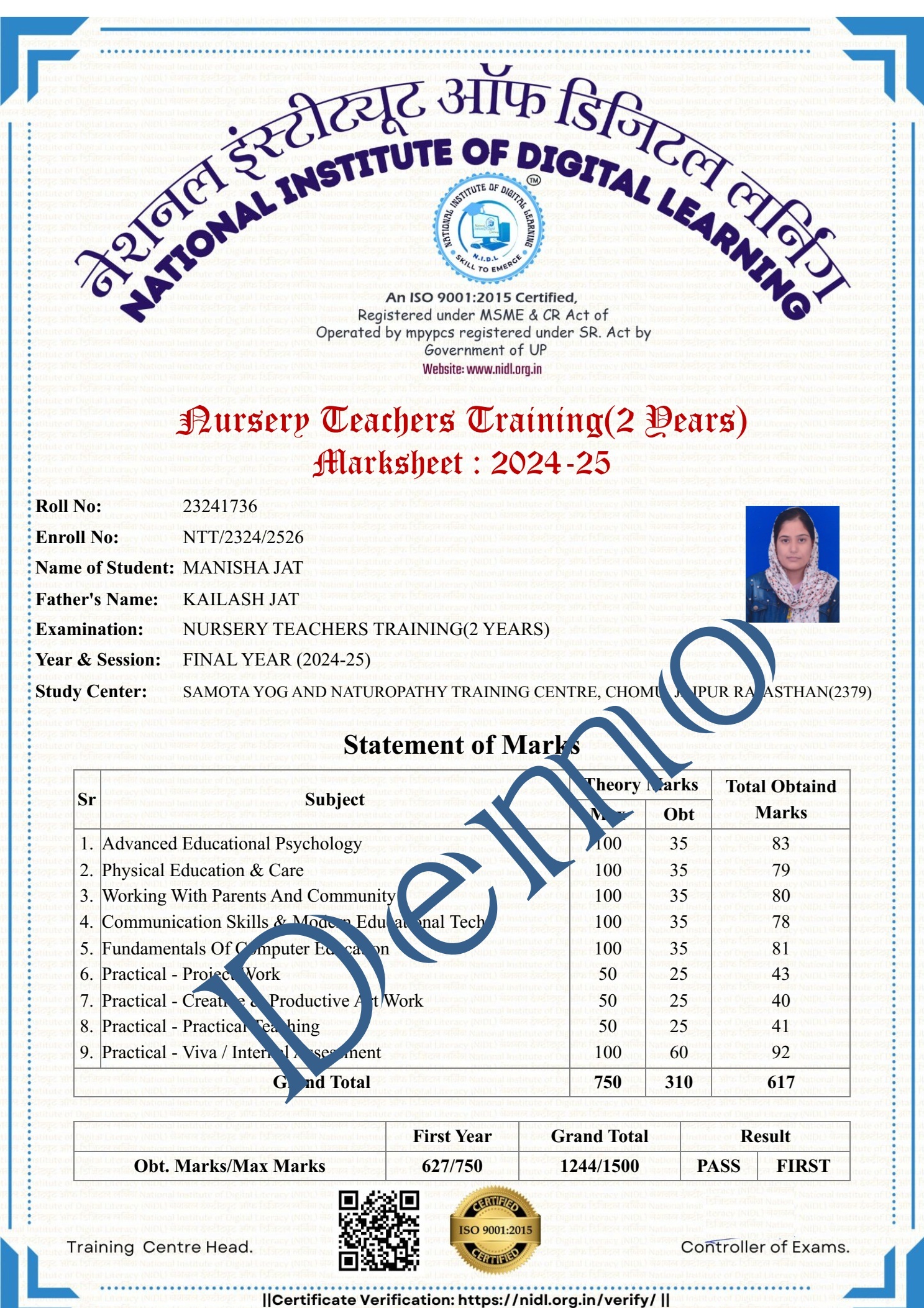 Certificate Demo